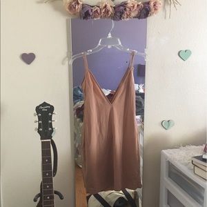 SOLD For love lemons beige slip dress
